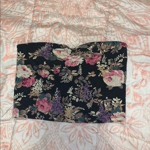 ‼️Black Floral Tube Top‼️